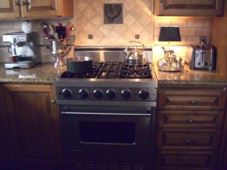 Viking stove, side counters 9.9.12