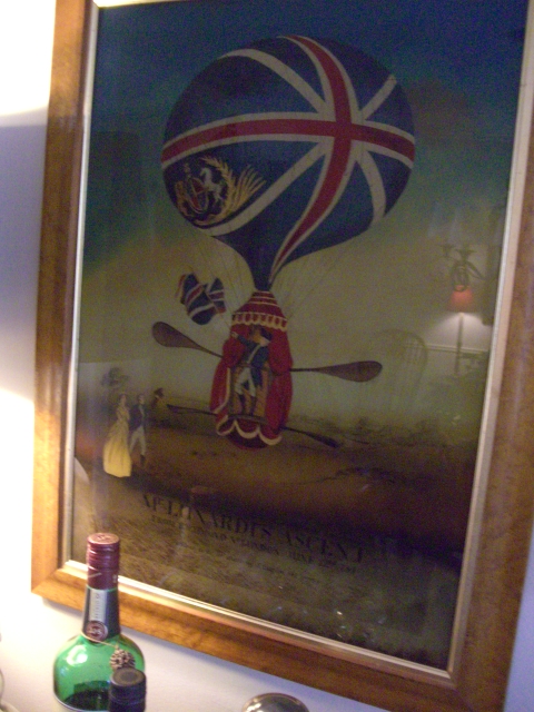 Glass Painting, hot air balloon