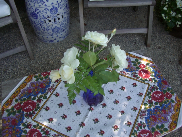 iceberg rose bouquet, spring linky party